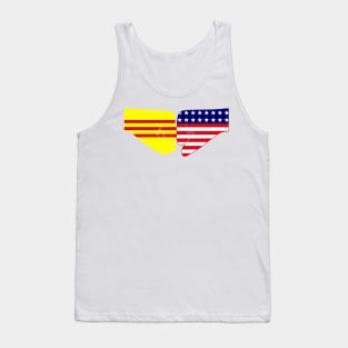 South Vietnam & USA Fist Bump Patriot Flag Series Tank Top